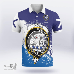 Scottish Inglis Clan Crest Scotland Polo Shirt - Tartan Plaid Polo Shirt Scottish Plaid Tartan Plaid - ScotsTee - scotstee.com