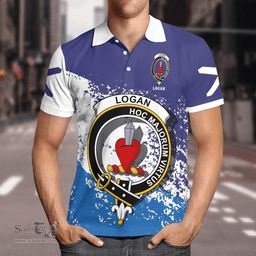 Scottish Logan Clan Crest Scotland Polo Shirt - Tartan Plaid Polo Shirt Scottish Plaid Tartan Plaid - ScotsTee - scotstee.com
