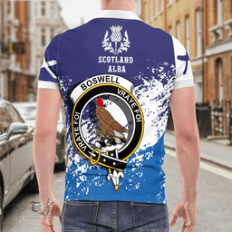 Scottish Boswell Clan Crest Scotland Polo Shirt - Tartan Plaid Polo Shirt Scottish Plaid Tartan Plaid - ScotsTee - scotstee.com