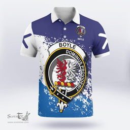 Scottish Boyle Clan Crest Scotland Polo Shirt - Tartan Plaid Polo Shirt Scottish Plaid Tartan Plaid - ScotsTee - scotstee.com