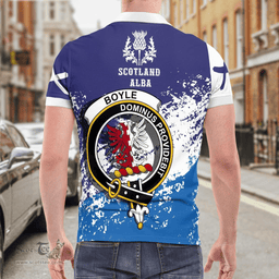 Scottish Boyle Clan Crest Scotland Polo Shirt - Tartan Plaid Polo Shirt Scottish Plaid Tartan Plaid - ScotsTee - scotstee.com