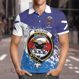 Scottish Macleod Of Lewis Clan Crest Scotland Polo Shirt - Tartan Plaid Polo Shirt Scottish Plaid Tartan Plaid - ScotsTee - scotstee.com