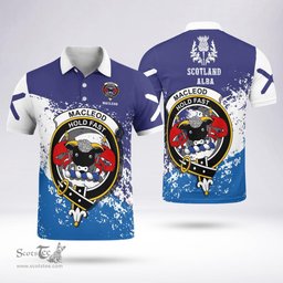 Scottish Macleod Of Lewis Clan Crest Scotland Polo Shirt - Tartan Plaid Polo Shirt Scottish Plaid Tartan Plaid - ScotsTee - scotstee.com