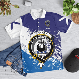 Scottish Hannay Clan Crest Scotland Polo Shirt - Tartan Plaid Polo Shirt Scottish Plaid Tartan Plaid - ScotsTee - scotstee.com