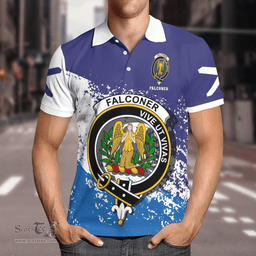 Scottish Falconer Clan Crest Scotland Polo Shirt - Tartan Plaid Polo Shirt Scottish Plaid Tartan Plaid - ScotsTee - scotstee.com