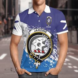 Scottish Jardine Clan Crest Scotland Polo Shirt - Tartan Plaid Polo Shirt Scottish Plaid Tartan Plaid - ScotsTee - scotstee.com
