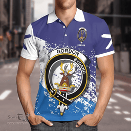 Scottish Gordon Clan Crest Scotland Polo Shirt - Tartan Plaid Polo Shirt Scottish Plaid Tartan Plaid - ScotsTee - scotstee.com