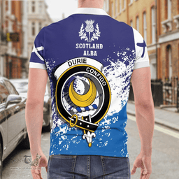 Scottish Durie Clan Crest Scotland Polo Shirt - Tartan Plaid Polo Shirt Scottish Plaid Tartan Plaid - ScotsTee - scotstee.com
