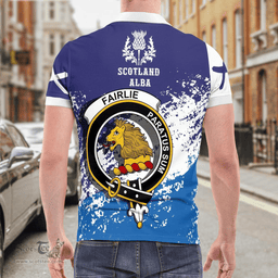 Scottish Fairlie Clan Crest Scotland Polo Shirt - Tartan Plaid Polo Shirt Scottish Plaid Tartan Plaid - ScotsTee - scotstee.com
