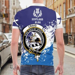 Scottish Craig Clan Crest Scotland Polo Shirt - Tartan Plaid Polo Shirt Scottish Plaid Tartan Plaid - ScotsTee - scotstee.com
