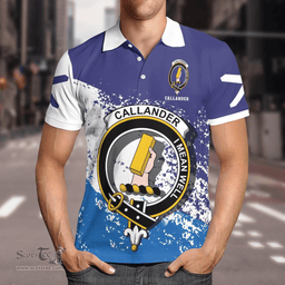 Scottish Callander Clan Crest Scotland Polo Shirt - Tartan Plaid Polo Shirt Scottish Plaid Tartan Plaid - ScotsTee - scotstee.com