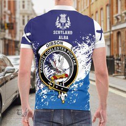 Scottish Gibson Clan Crest Scotland Polo Shirt - Tartan Plaid Polo Shirt Scottish Plaid Tartan Plaid - ScotsTee - scotstee.com