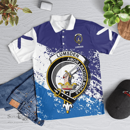 Scottish Lumsden Clan Crest Scotland Polo Shirt - Tartan Plaid Polo Shirt Scottish Plaid Tartan Plaid - ScotsTee - scotstee.com