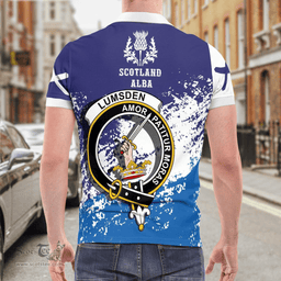 Scottish Lumsden Clan Crest Scotland Polo Shirt - Tartan Plaid Polo Shirt Scottish Plaid Tartan Plaid - ScotsTee - scotstee.com