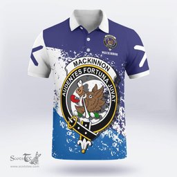 Scottish Mackinnon Clan Crest Scotland Polo Shirt - Tartan Plaid Polo Shirt Scottish Plaid Tartan Plaid - ScotsTee - scotstee.com