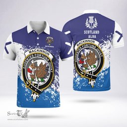Scottish Mackinnon Clan Crest Scotland Polo Shirt - Tartan Plaid Polo Shirt Scottish Plaid Tartan Plaid - ScotsTee - scotstee.com