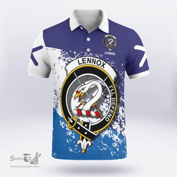 Scottish Lennox Clan Crest Scotland Polo Shirt - Tartan Plaid Polo Shirt Scottish Plaid Tartan Plaid - ScotsTee - scotstee.com
