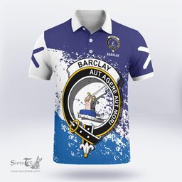 Scottish Barclay Clan Crest Scotland Polo Shirt - Tartan Plaid Polo Shirt Scottish Plaid Tartan Plaid - ScotsTee - scotstee.com