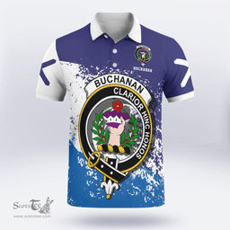 Scottish Buchanan Clan Crest Scotland Polo Shirt - Tartan Plaid Polo Shirt Scottish Plaid Tartan Plaid - ScotsTee - scotstee.com
