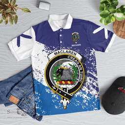 Scottish Maclaren Clan Crest Scotland Polo Shirt - Tartan Plaid Polo Shirt Scottish Plaid Tartan Plaid - ScotsTee - scotstee.com