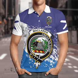 Scottish Maclaren Clan Crest Scotland Polo Shirt - Tartan Plaid Polo Shirt Scottish Plaid Tartan Plaid - ScotsTee - scotstee.com