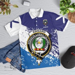 Scottish Kinnaird Clan Crest Scotland Polo Shirt - Tartan Plaid Polo Shirt Scottish Plaid Tartan Plaid - ScotsTee - scotstee.com