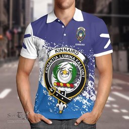 Scottish Kinnaird Clan Crest Scotland Polo Shirt - Tartan Plaid Polo Shirt Scottish Plaid Tartan Plaid - ScotsTee - scotstee.com