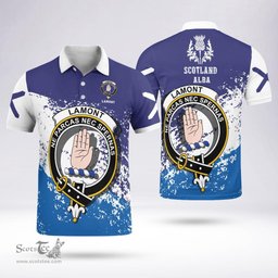 Scottish Lamont Clan Crest Scotland Polo Shirt - Tartan Plaid Polo Shirt Scottish Plaid Tartan Plaid - ScotsTee - scotstee.com
