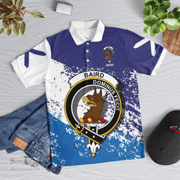 Scottish Baird Clan Crest Scotland Polo Shirt - Tartan Plaid Polo Shirt Scottish Plaid Tartan Plaid - ScotsTee - scotstee.com