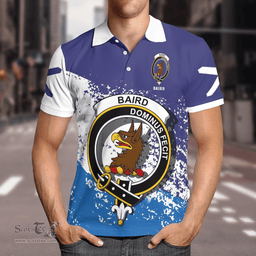 Scottish Baird Clan Crest Scotland Polo Shirt - Tartan Plaid Polo Shirt Scottish Plaid Tartan Plaid - ScotsTee - scotstee.com