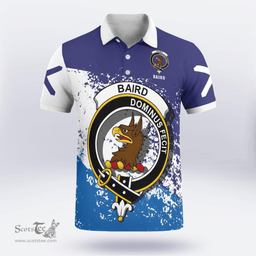 Scottish Baird Clan Crest Scotland Polo Shirt - Tartan Plaid Polo Shirt Scottish Plaid Tartan Plaid - ScotsTee - scotstee.com