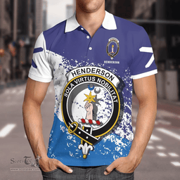 Scottish Henderson Clan Crest Scotland Polo Shirt - Tartan Plaid Polo Shirt Scottish Plaid Tartan Plaid - ScotsTee - scotstee.com