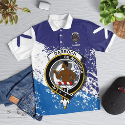 Scottish Darroch Of Gourock Clan Crest Scotland Polo Shirt - Tartan Plaid Polo Shirt Scottish Plaid Tartan Plaid - ScotsTee - scotstee.com