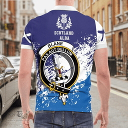 Scottish Blane Clan Crest Scotland Polo Shirt - Tartan Plaid Polo Shirt Scottish Plaid Tartan Plaid - ScotsTee - scotstee.com