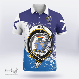 Scottish Hope Clan Crest Scotland Polo Shirt - Tartan Plaid Polo Shirt Scottish Plaid Tartan Plaid - ScotsTee - scotstee.com