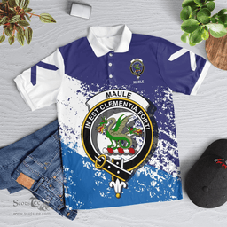 Scottish Maule Clan Crest Scotland Polo Shirt - Tartan Plaid Polo Shirt Scottish Plaid Tartan Plaid - ScotsTee - scotstee.com