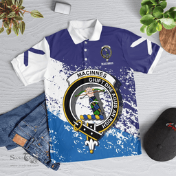 Scottish Macinnes Clan Crest Scotland Polo Shirt - Tartan Plaid Polo Shirt Scottish Plaid Tartan Plaid - ScotsTee - scotstee.com