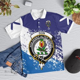 Scottish Don Clan Crest Scotland Polo Shirt - Tartan Plaid Polo Shirt Scottish Plaid Tartan Plaid - ScotsTee - scotstee.com