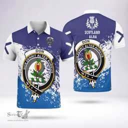 Scottish Don Clan Crest Scotland Polo Shirt - Tartan Plaid Polo Shirt Scottish Plaid Tartan Plaid - ScotsTee - scotstee.com
