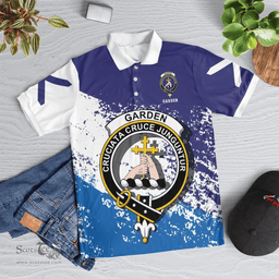 Scottish Garden Clan Crest Scotland Polo Shirt - Tartan Plaid Polo Shirt Scottish Plaid Tartan Plaid - ScotsTee - scotstee.com