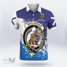 Scottish Maclennan Clan Crest Scotland Polo Shirt - Tartan Plaid Polo Shirt Scottish Plaid Tartan Plaid - ScotsTee - scotstee.com