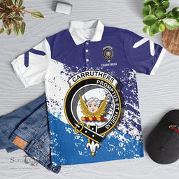 Scottish Carruthers Clan Crest Scotland Polo Shirt - Tartan Plaid Polo Shirt Scottish Plaid Tartan Plaid - ScotsTee - scotstee.com