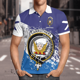 Scottish Carruthers Clan Crest Scotland Polo Shirt - Tartan Plaid Polo Shirt Scottish Plaid Tartan Plaid - ScotsTee - scotstee.com