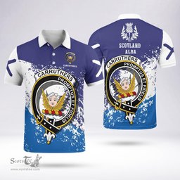 Scottish Carruthers Clan Crest Scotland Polo Shirt - Tartan Plaid Polo Shirt Scottish Plaid Tartan Plaid - ScotsTee - scotstee.com