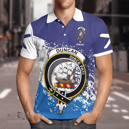 Scottish Duncan Clan Crest Scotland Polo Shirt - Tartan Plaid Polo Shirt Scottish Plaid Tartan Plaid - ScotsTee - scotstee.com