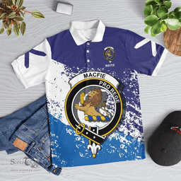 Scottish Macfie Of Dreghorn Clan Crest Scotland Polo Shirt - Tartan Plaid Polo Shirt Scottish Plaid Tartan Plaid - ScotsTee - scotstee.com