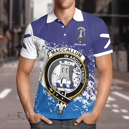 Scottish Maccallum Clan Crest Scotland Polo Shirt - Tartan Plaid Polo Shirt Scottish Plaid Tartan Plaid - ScotsTee - scotstee.com