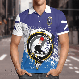 Scottish Glen Clan Crest Scotland Polo Shirt - Tartan Plaid Polo Shirt Scottish Plaid Tartan Plaid - ScotsTee - scotstee.com
