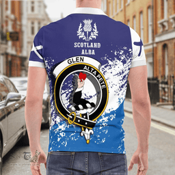 Scottish Glen Clan Crest Scotland Polo Shirt - Tartan Plaid Polo Shirt Scottish Plaid Tartan Plaid - ScotsTee - scotstee.com