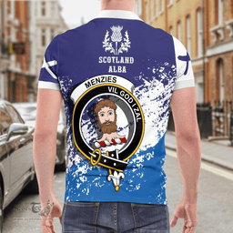 Scottish Menzies Clan Crest Scotland Polo Shirt - Tartan Plaid Polo Shirt Scottish Plaid Tartan Plaid - ScotsTee - scotstee.com